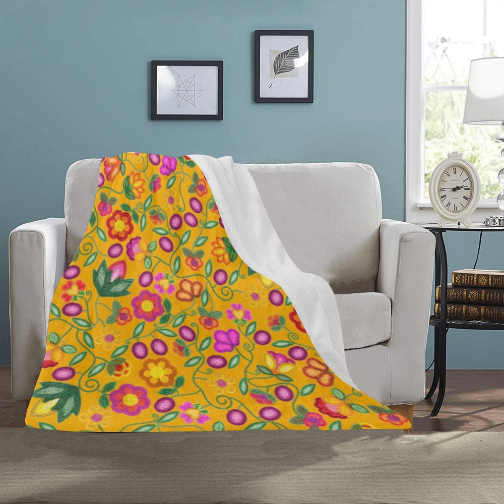 Boreal Bounty Yellow Ultra-Soft Micro Fleece Blanket 40"x50"