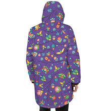 Load image into Gallery viewer, Prairie Plains Spirit Midnight Purple Unisex Sherpa Lined Hooded Coat
