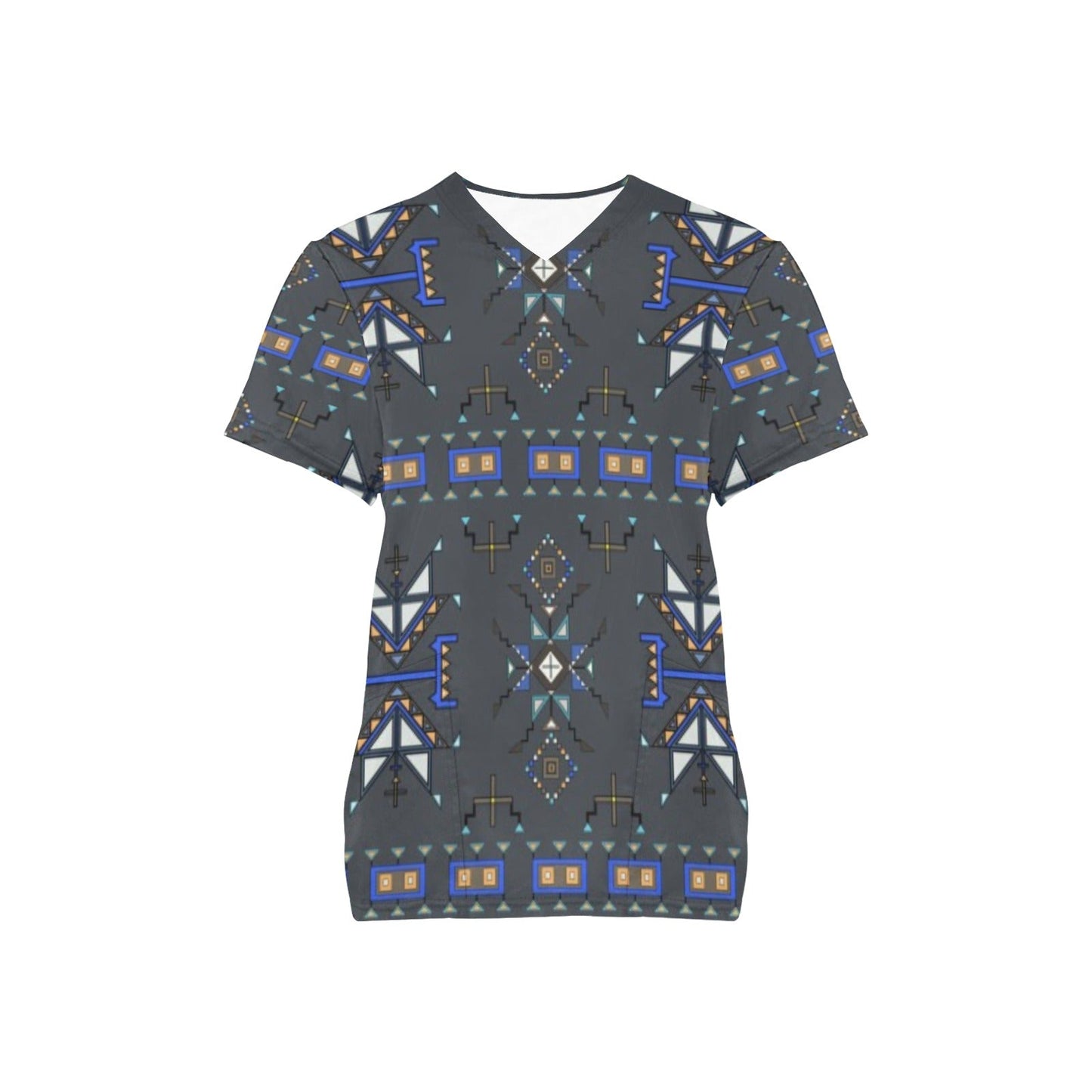 Eagle Strike Gray Scrub Top