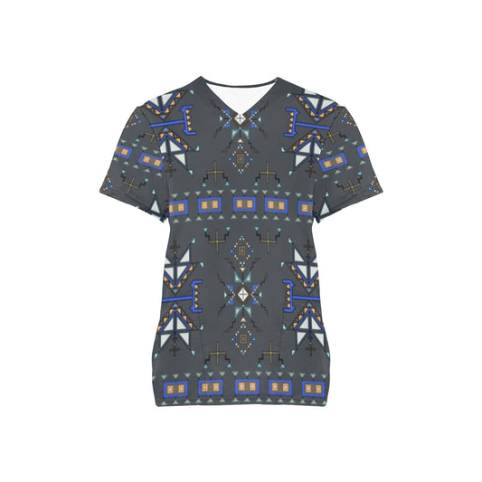 Eagle Strike Gray Scrub Top