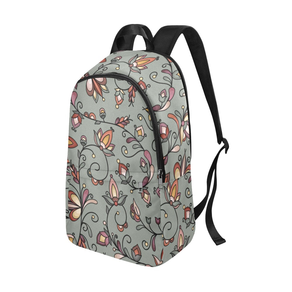 Burnt Sky Petals Green Backpack