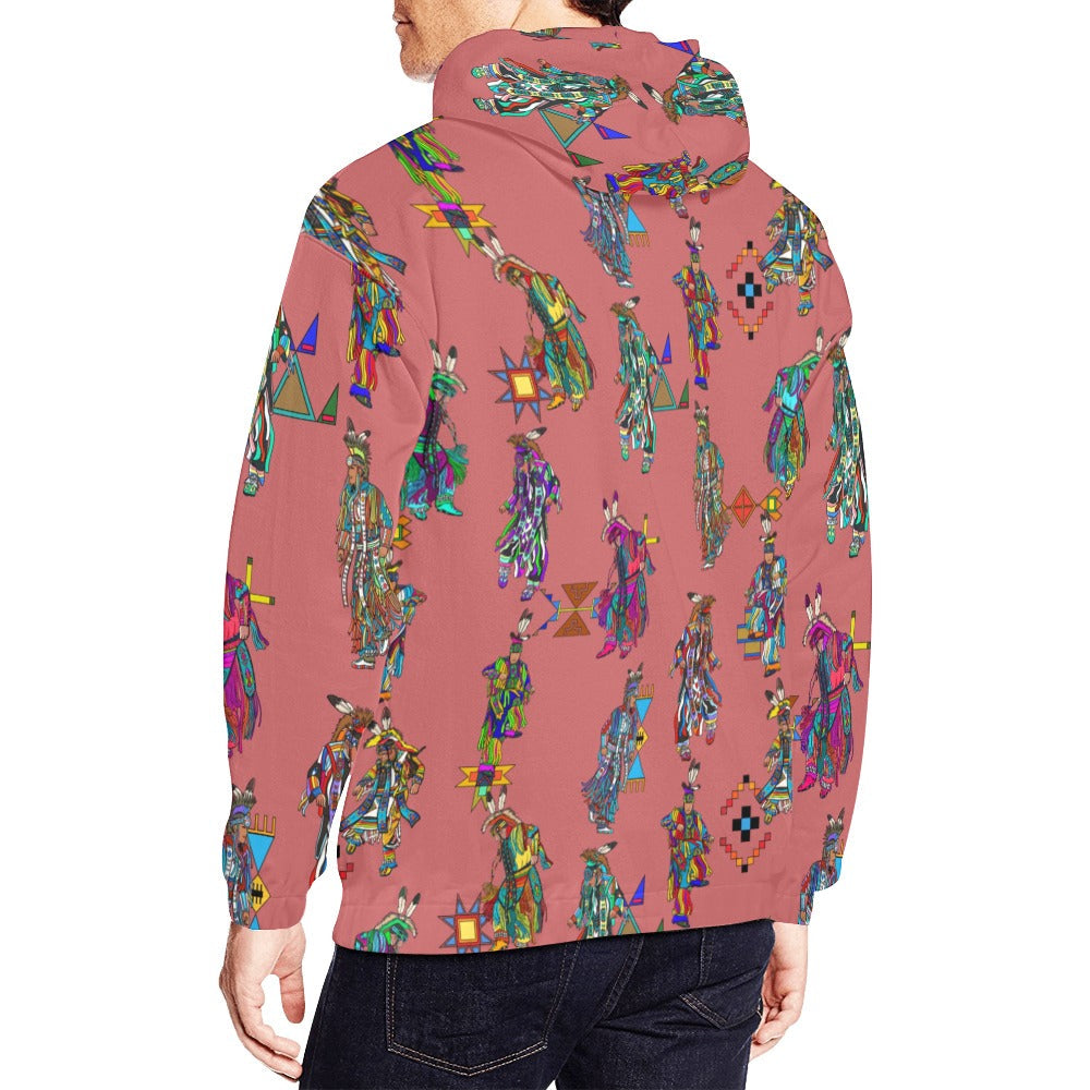 Men's Grass Dancers Terra Cotta Hoodie for Men