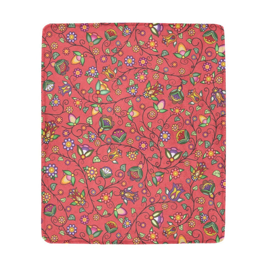 Heartbeat Petals Red Ultra-Soft Micro Fleece Blanket 50"x60"