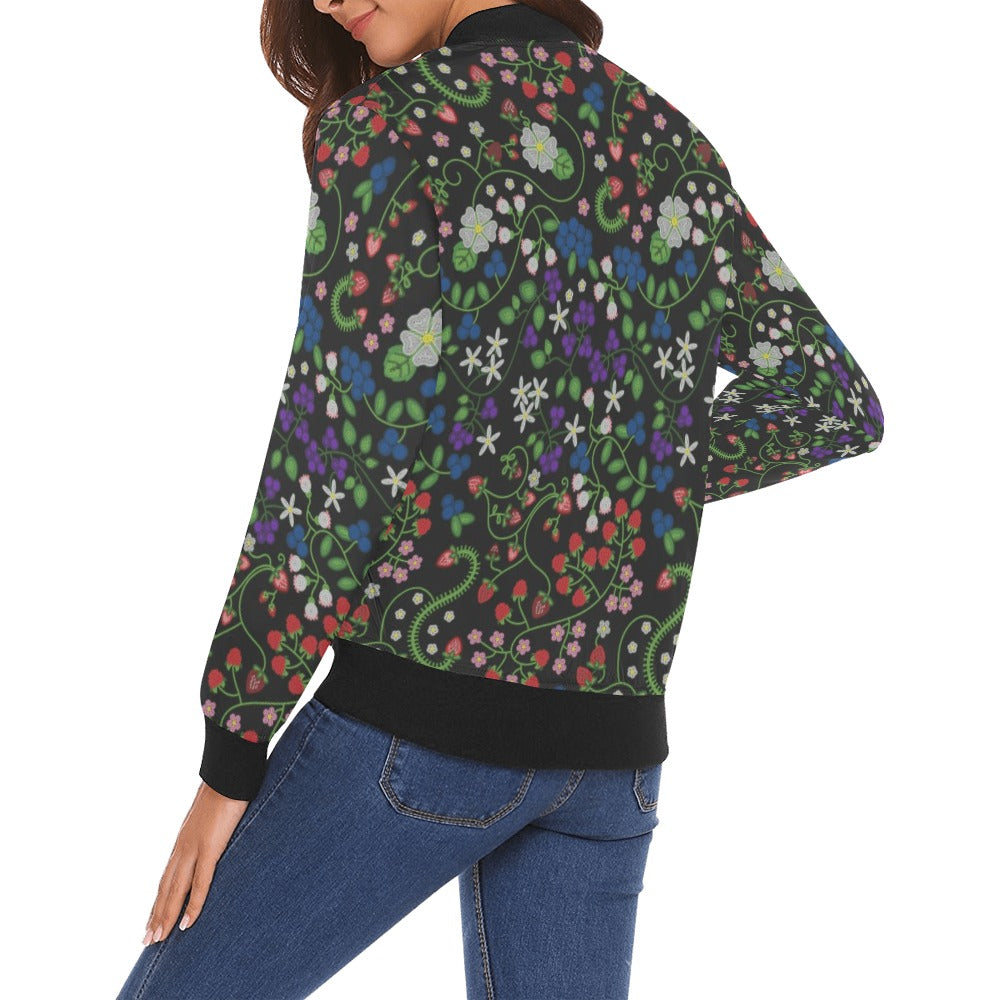 Grandmother Stories Midnight Bomber Jacket for Women