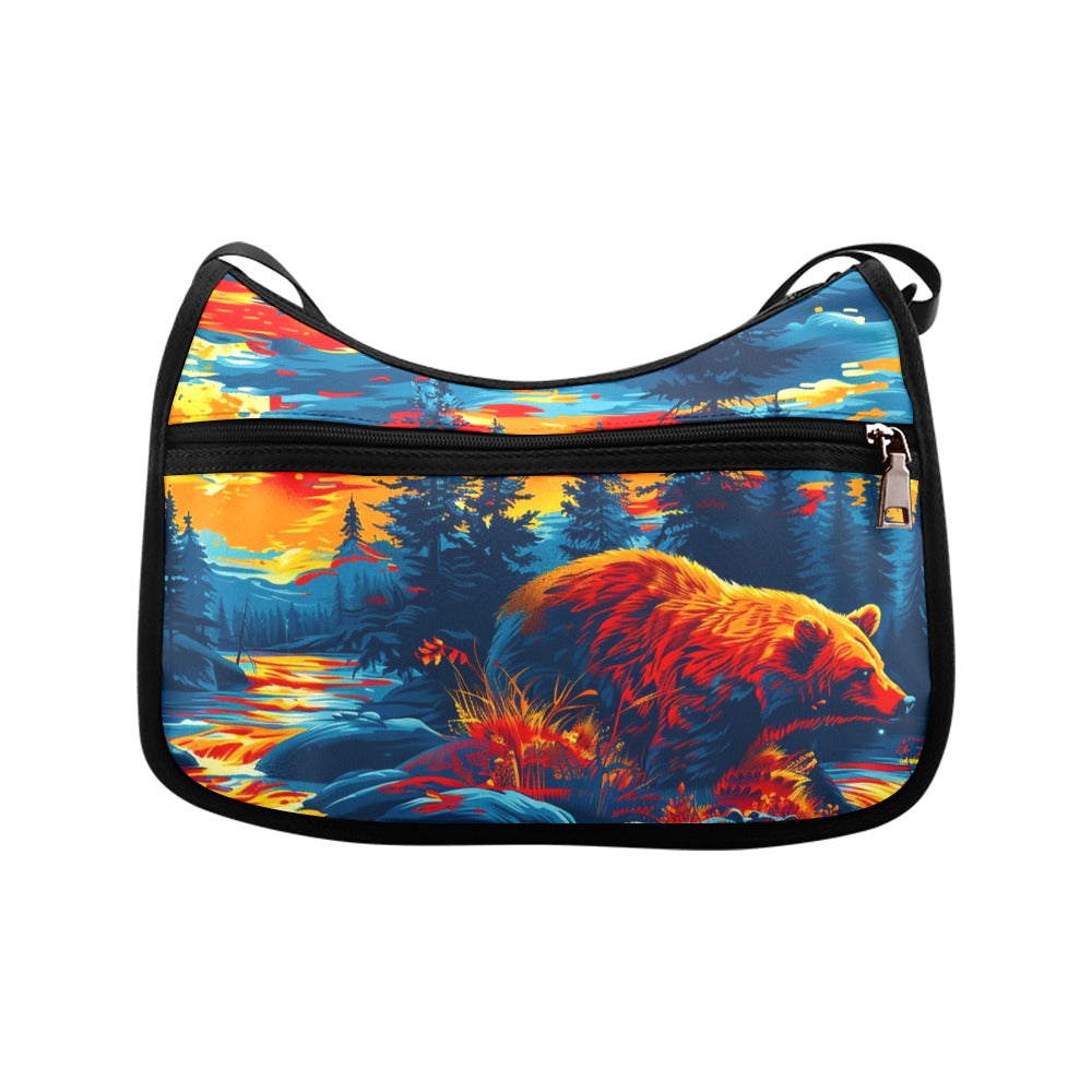 Fishing Bear Crossbody Bag