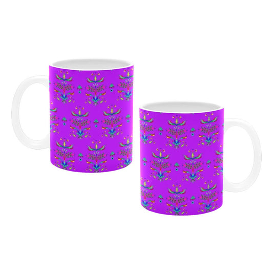 Dakota Damask Purple Mug