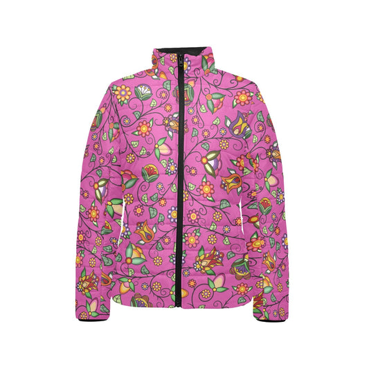Heartbeat Petals Pink Stand Collar Jacket