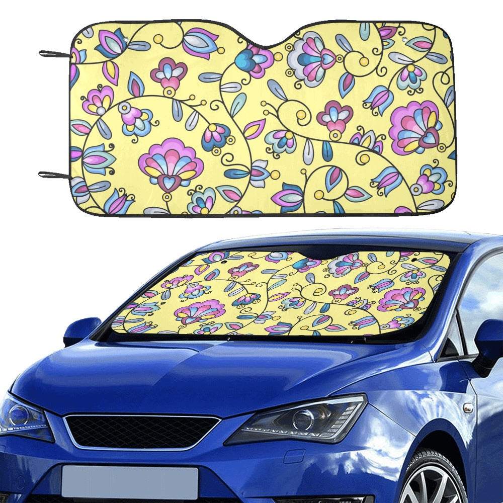 Autumn Bundle Blessing Yellow Car Sun Shade 55"x30"