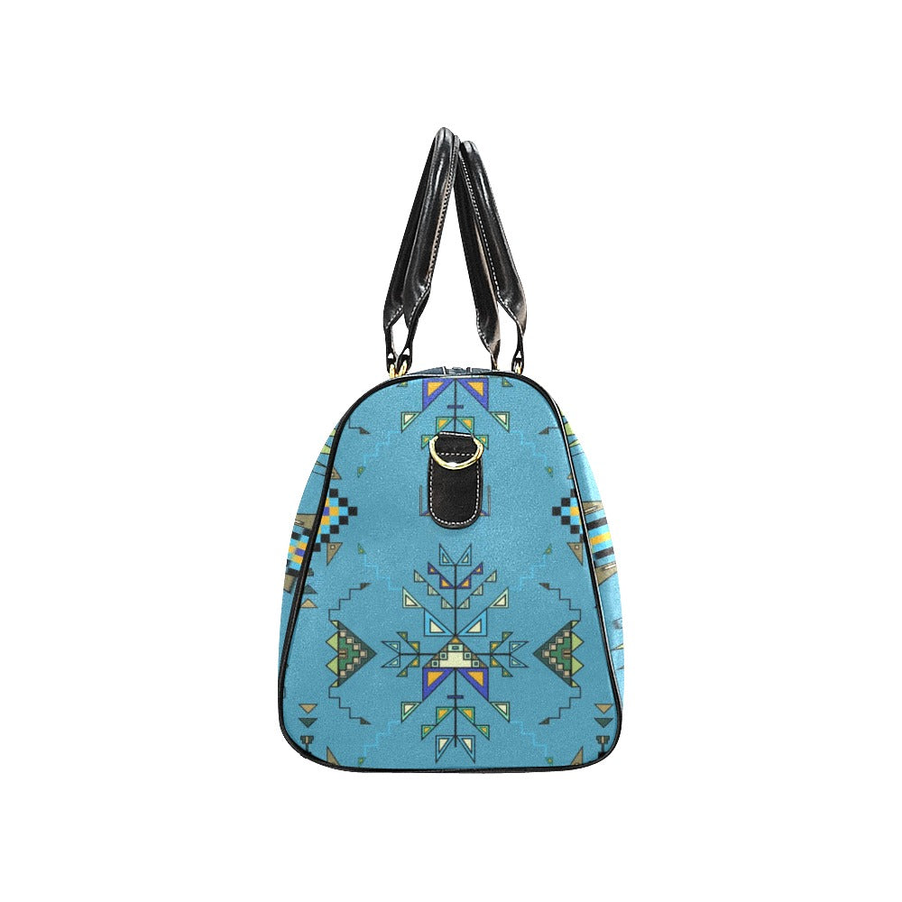 Bear Shield Blue Small Travel Bag