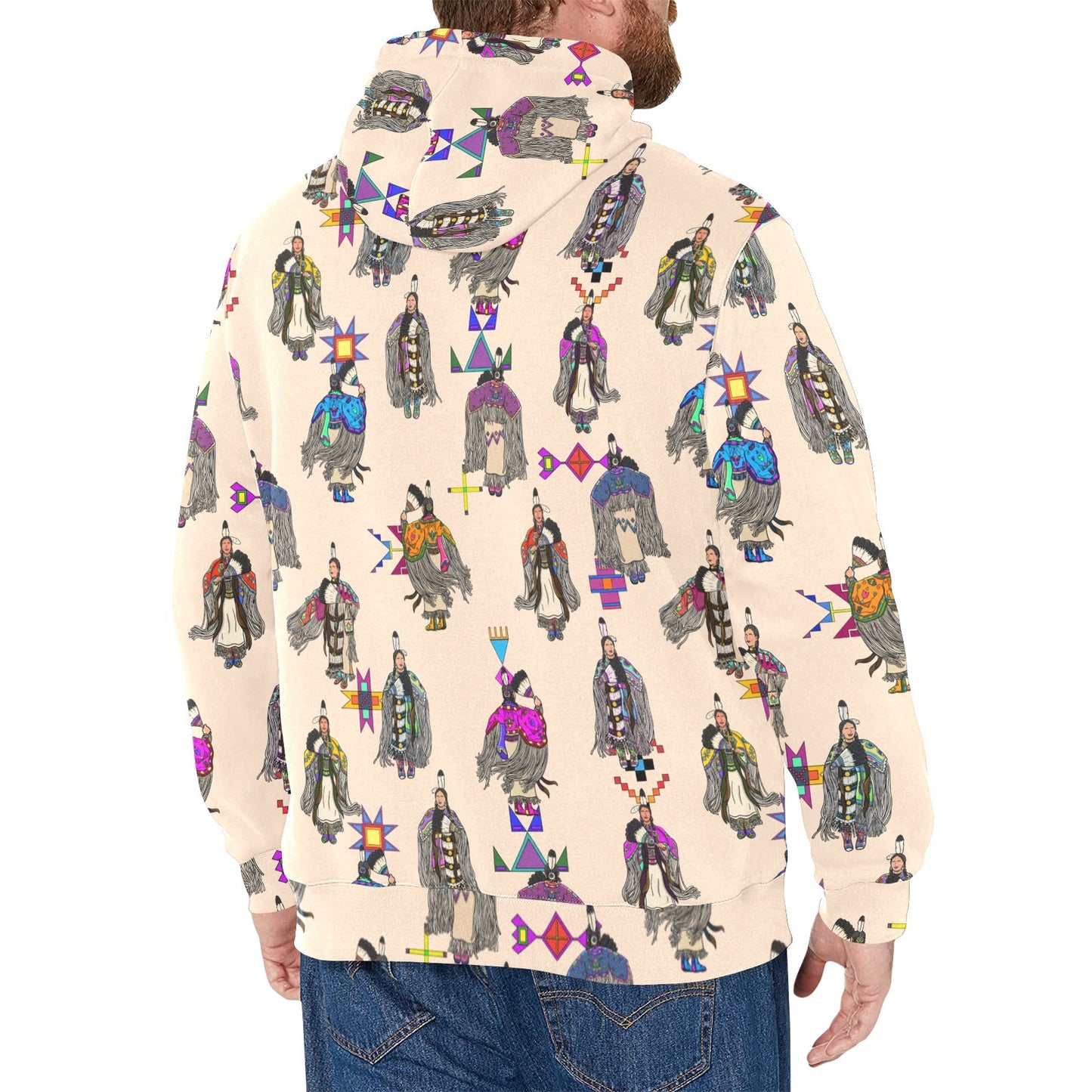 Women's Tradish Dancers  Muslin Men's Long Sleeve Fleece Hoodie