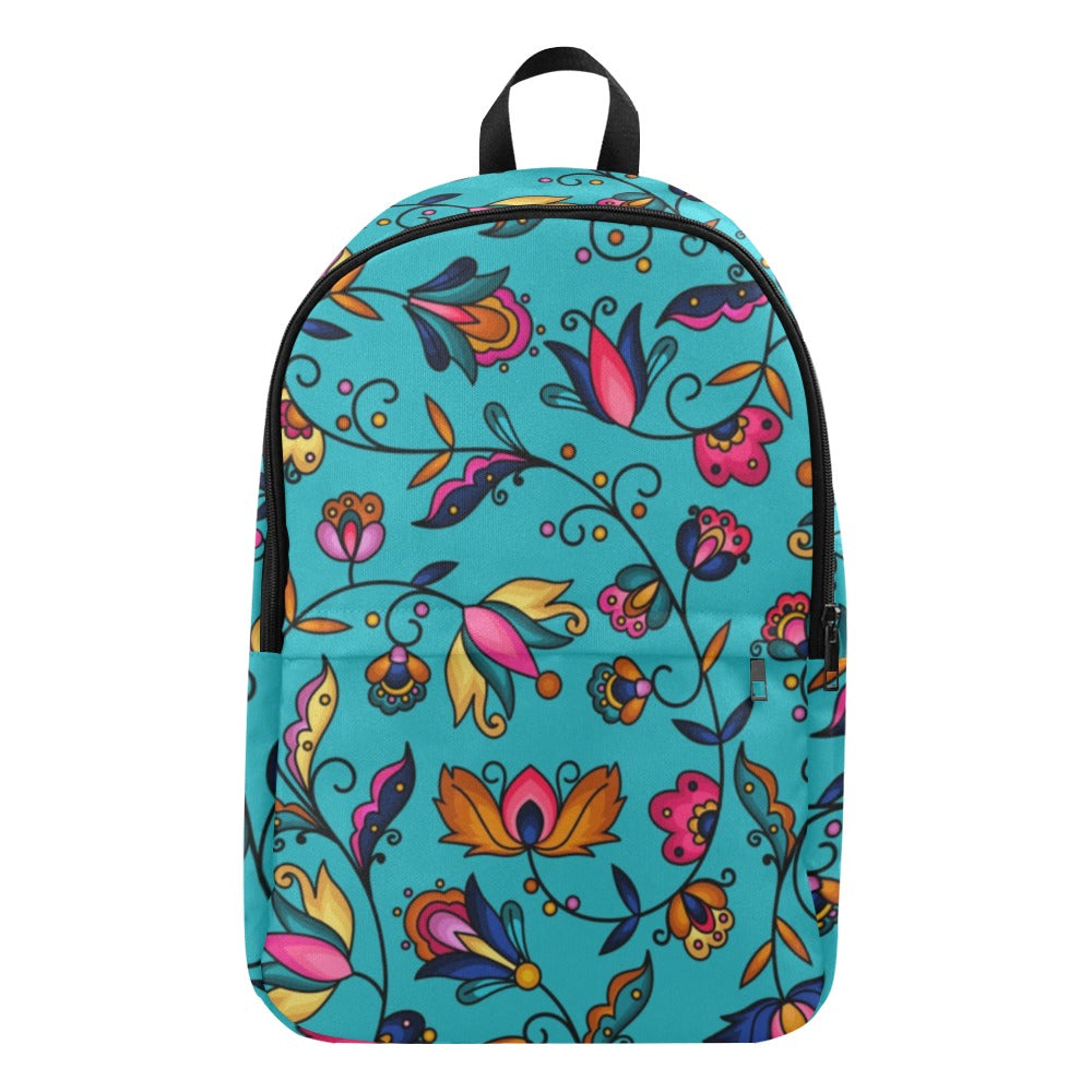 Copper Prairie Petals Turquoise Backpack