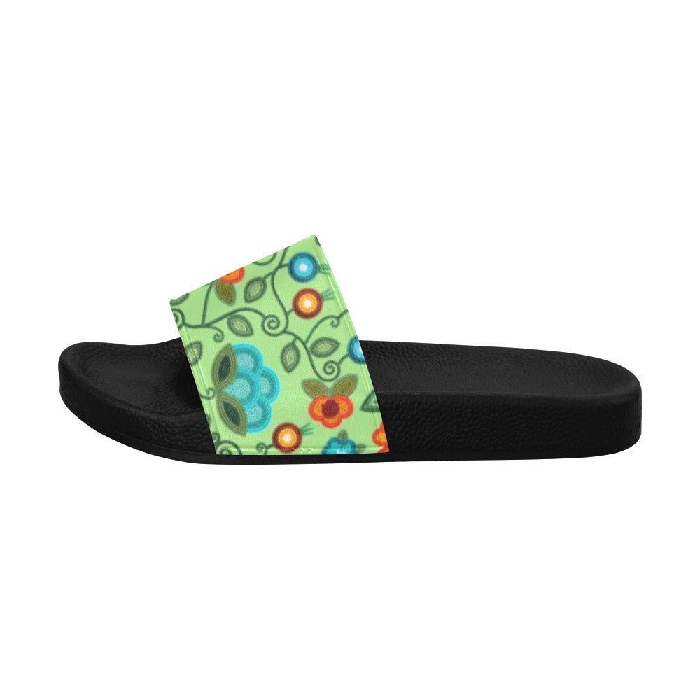 Prairie Fire Petals Sage Men's Slide Sandals