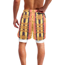 Load image into Gallery viewer, Infinite Sunset Men&#39;s Sports Shorts with Compression Liner
