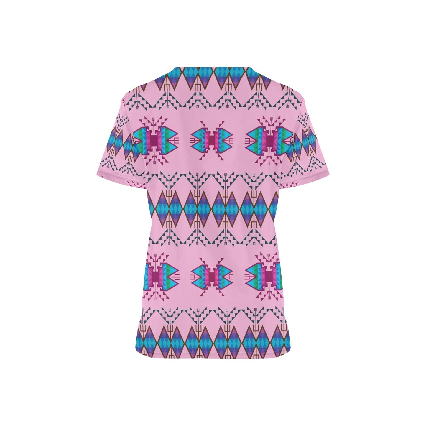 Sacred Trust Carnation Scrub Top