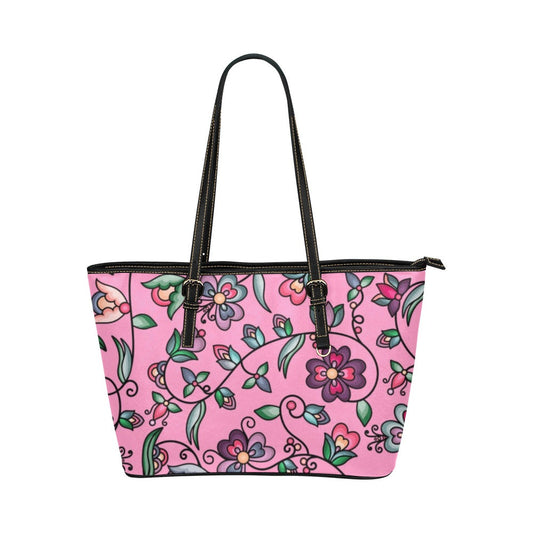 Amber Evening Garland Pink Leather Tote