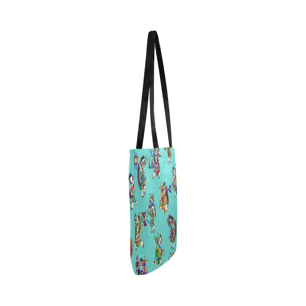 Men's Fancy Dancers Eggshell Blue Reusable Shopping Bag