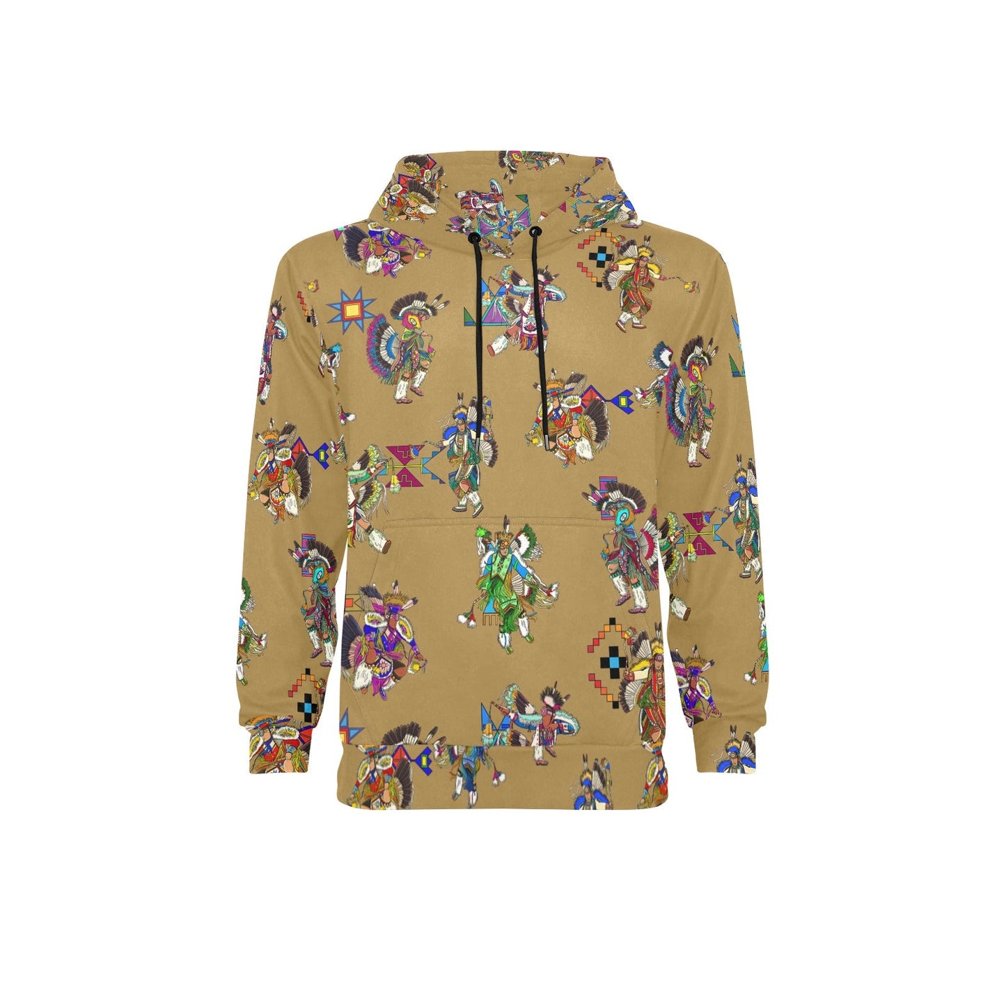 Men's Fancy Dancers Earth Men's Long Sleeve Fleece Hoodie