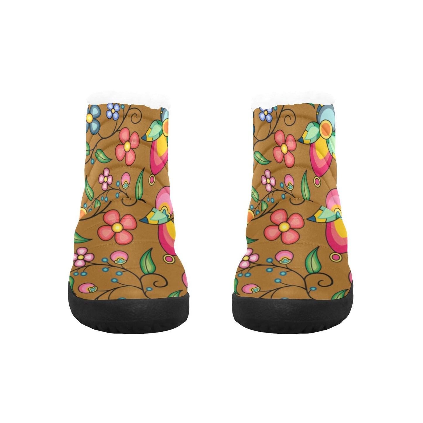 Floral Bounty Fall Leaves Women's Padded Winter Boot