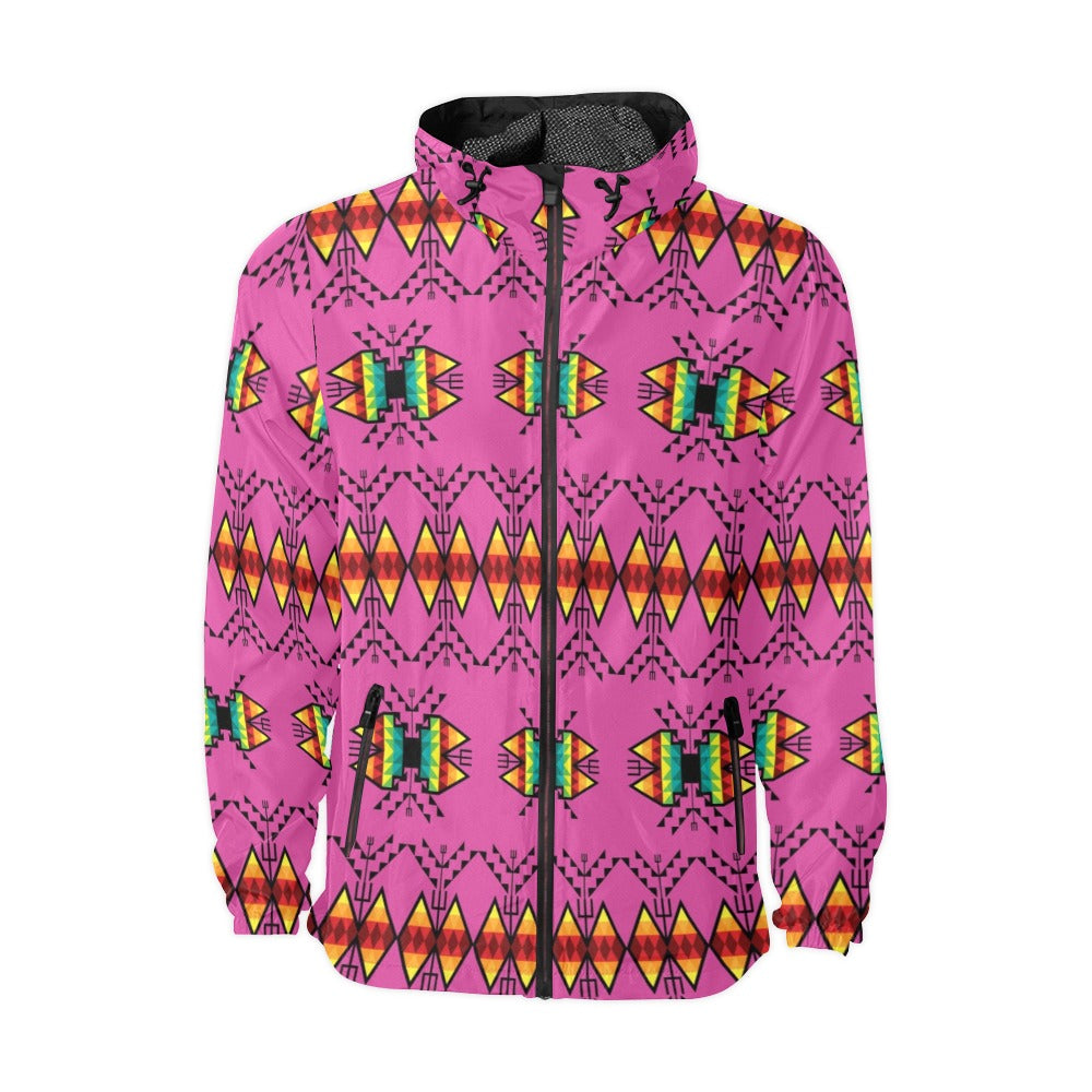 Sacred Trust Pink Men's Windbreaker