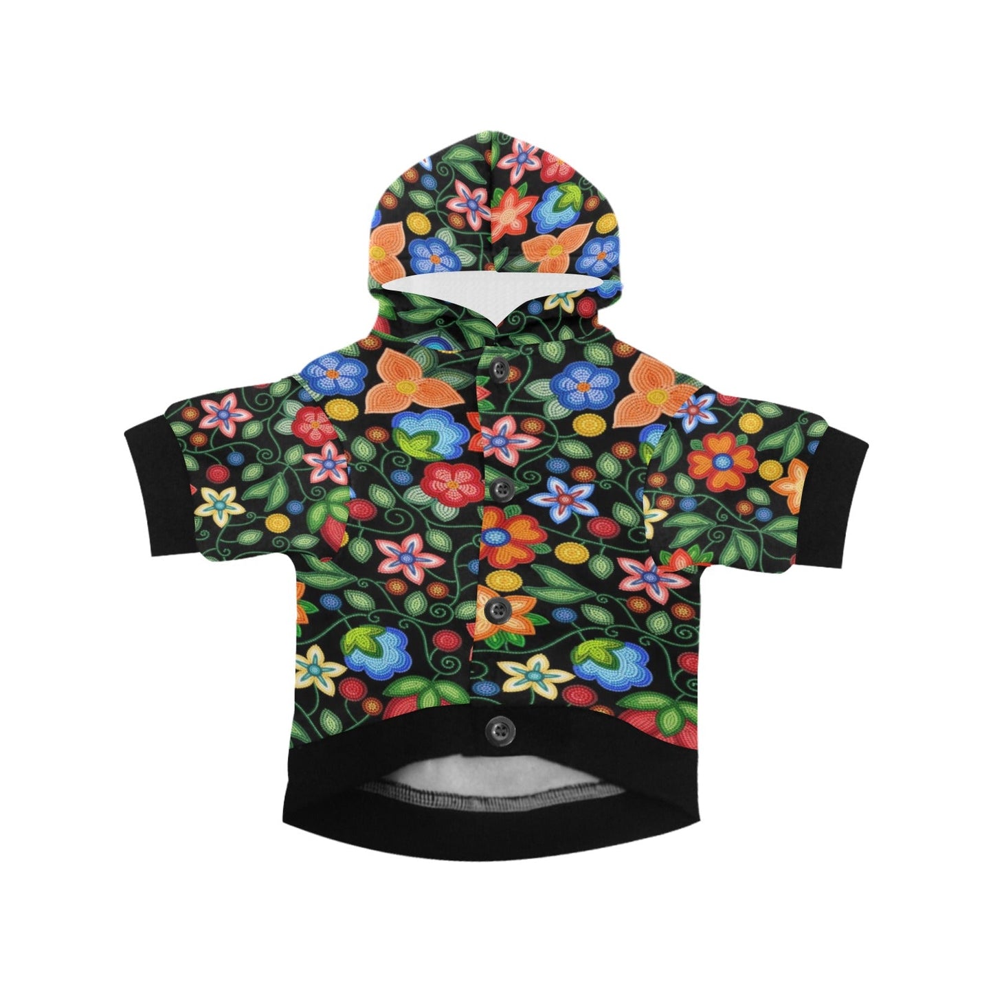Morning Harmony Black Pet Hoodie