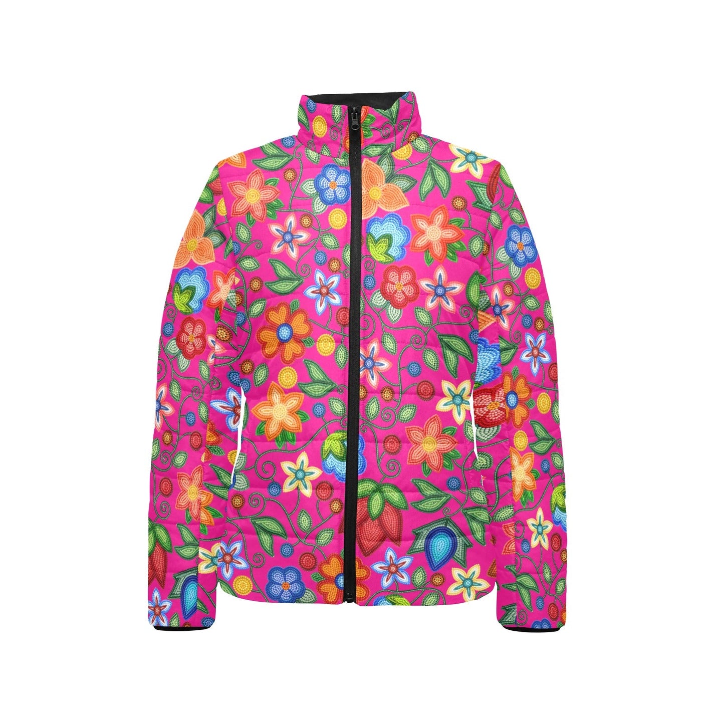 Morning Harmony Pink Stand Collar Jacket