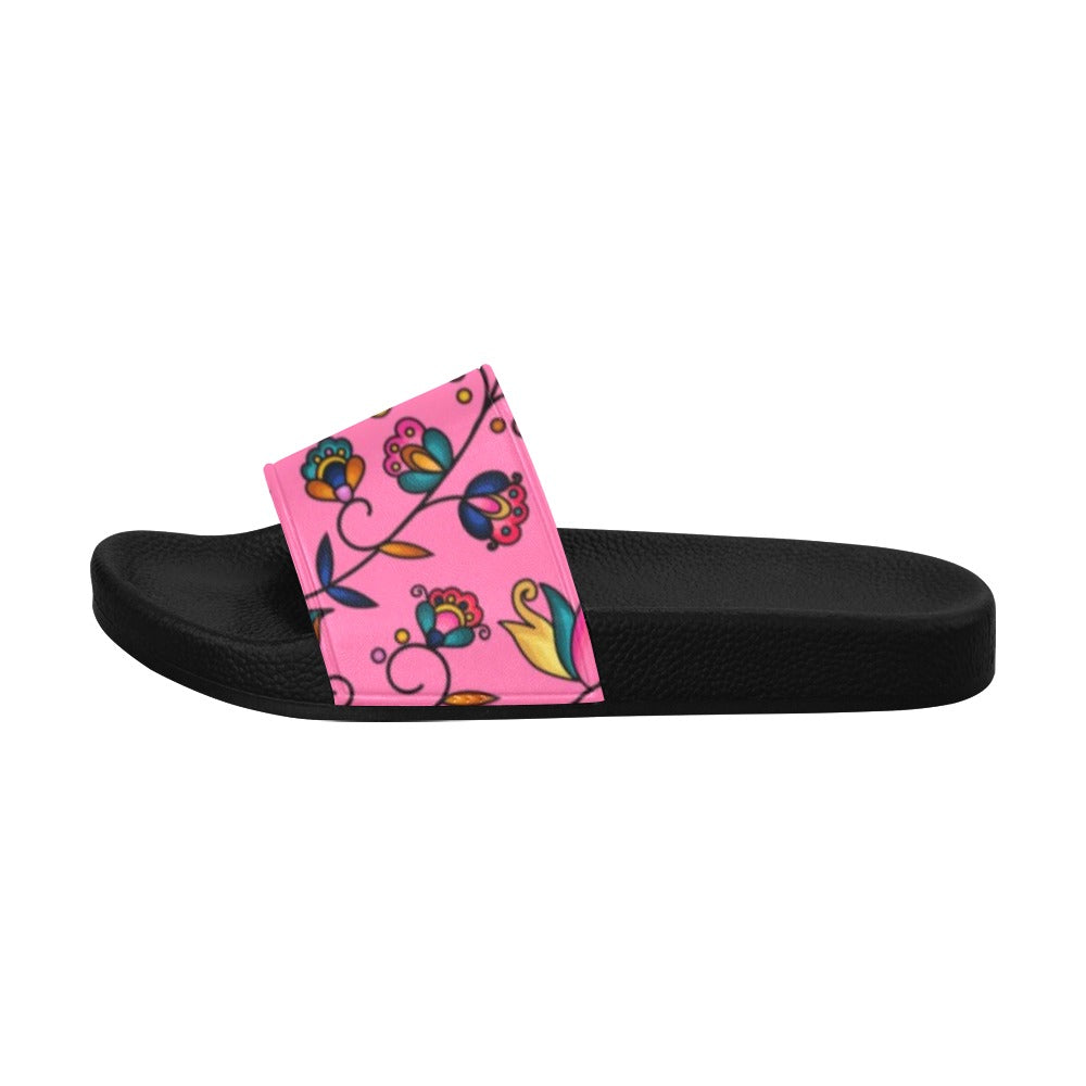 Copper Prairie Petals Pink Men's Slide Sandals