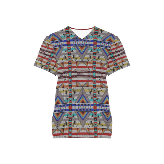 Medicine Blessing White Scrub Top