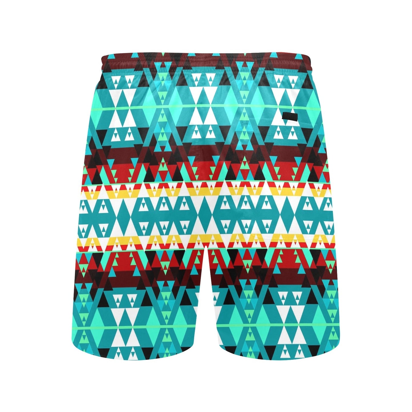 Writing on Stone Wheel Men's Mid-Length Beach Shorts