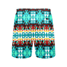 Load image into Gallery viewer, Writing on Stone Wheel Men&#39;s Mid-Length Beach Shorts
