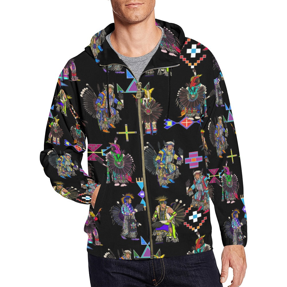 Men's Tradish Dancers Men's Zipper Hoodie
