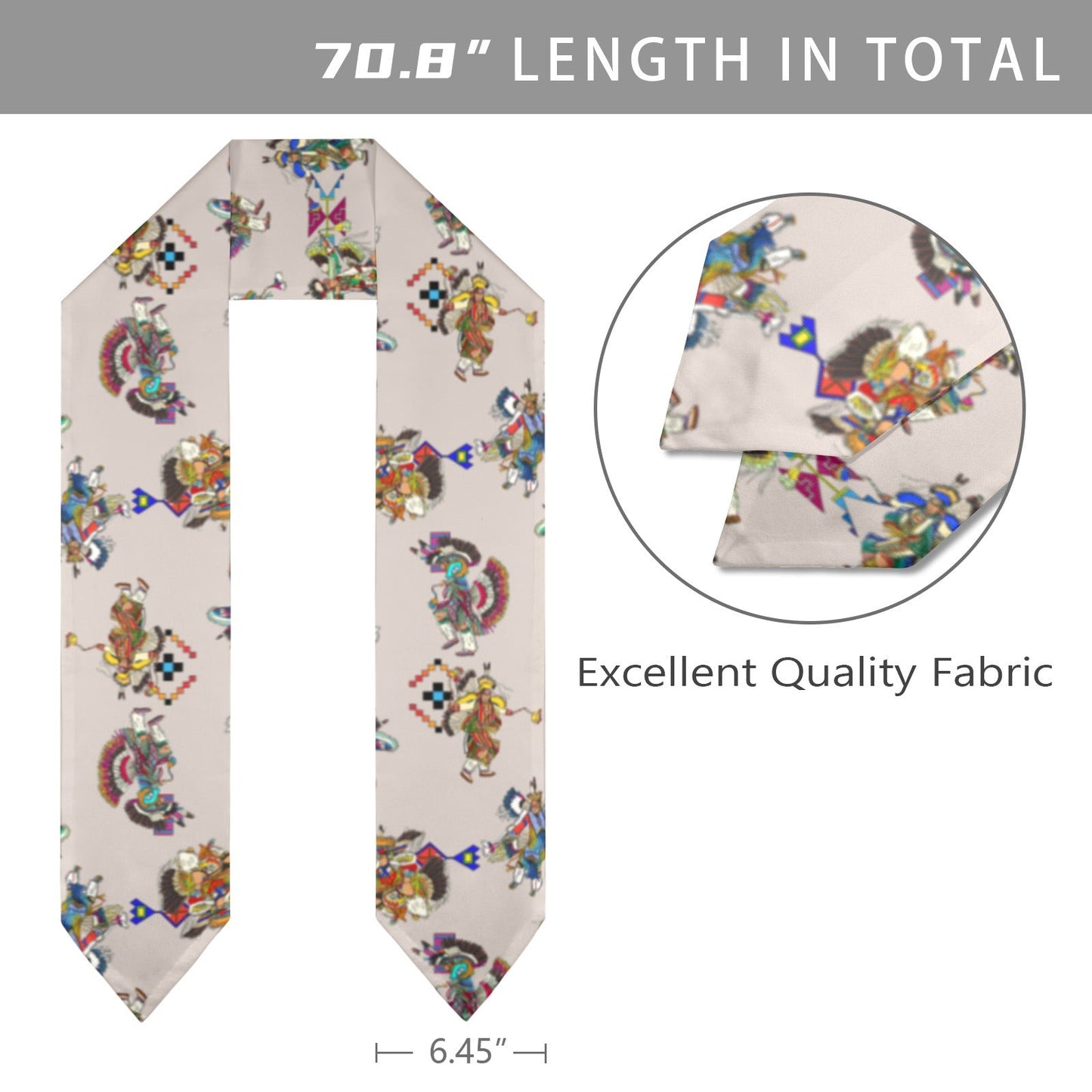 Men's Fancy Dancers Muslin Graduation Stole