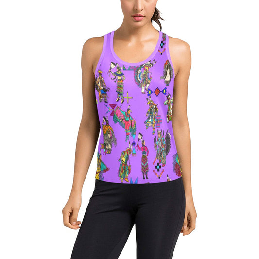Grand Entry Dancers Purple Women's Racerback Tank Top