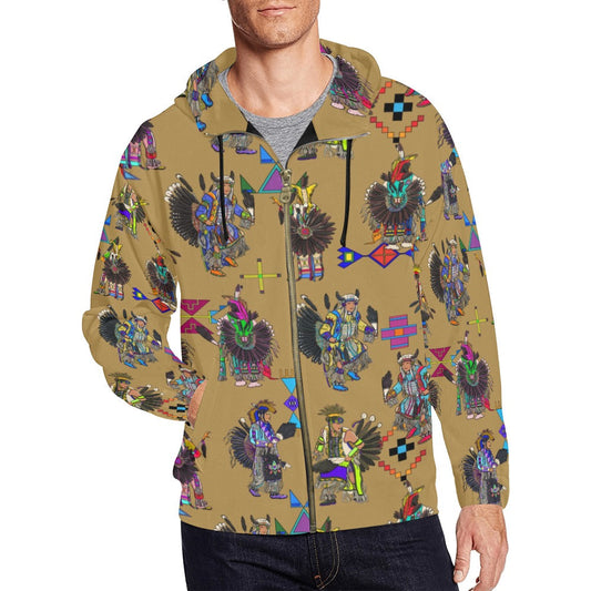 Men's Tradish Dancers Earth Men's Zipper Hoodie