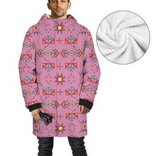 Load image into Gallery viewer, Scattered Generations Pink Unisex Sherpa Lined Hooded Coat
