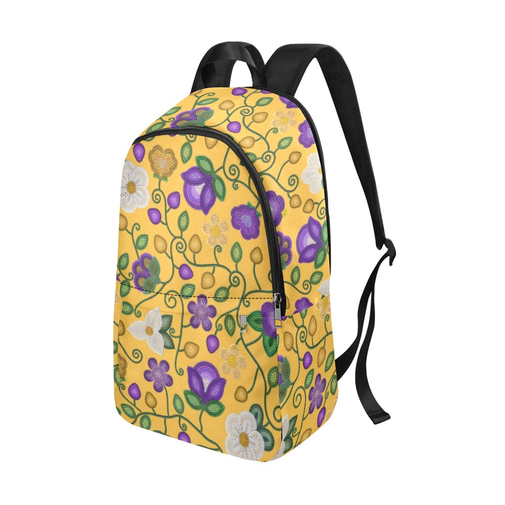 Midnight Moss Bloom Yellow Backpack