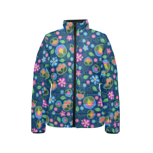Turquoise Sunbeam Stand Collar Jacket