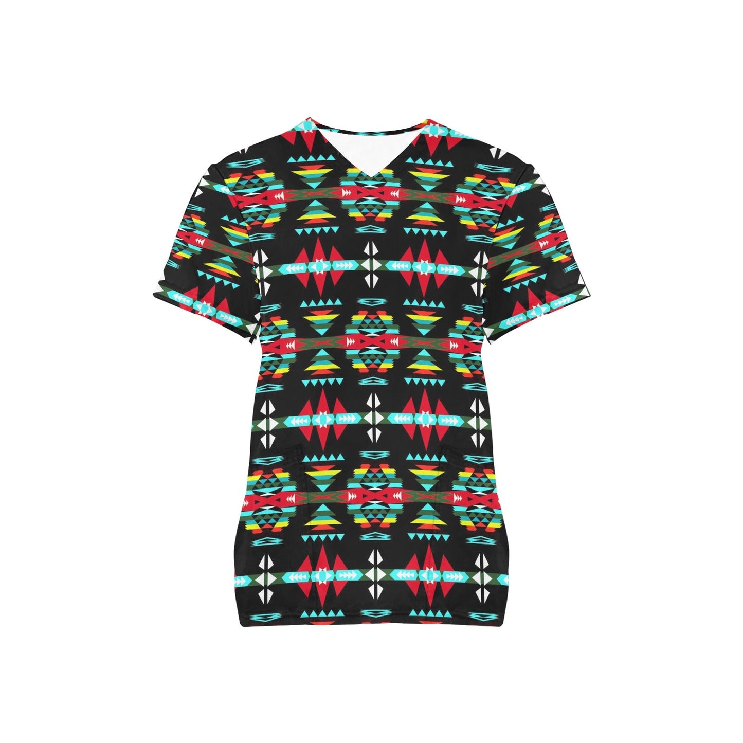 River Trail Sunset Scrub Top