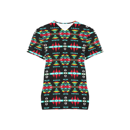 River Trail Sunset Scrub Top