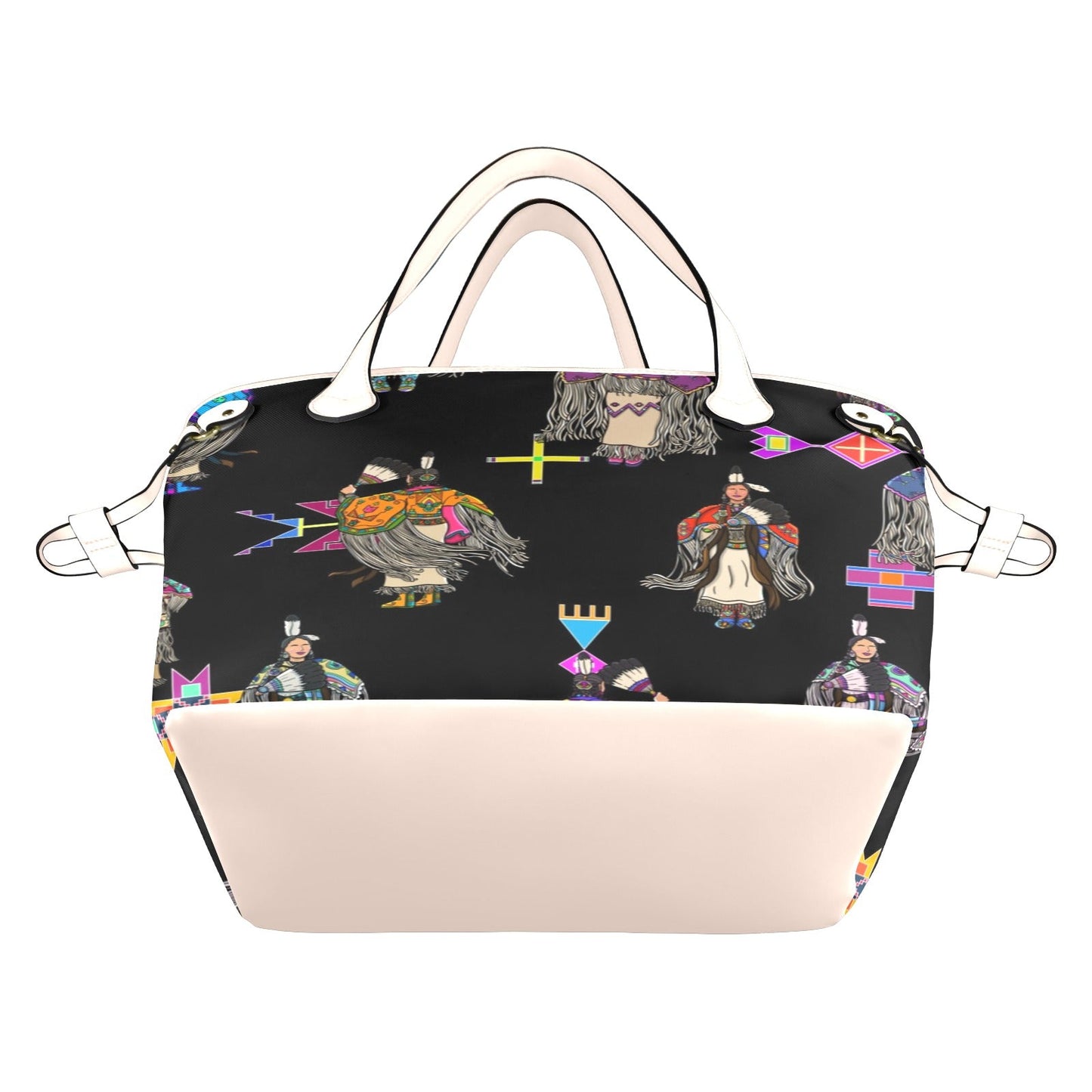 Women's Tradish Dancers Black Clover Canvas Tote Bag