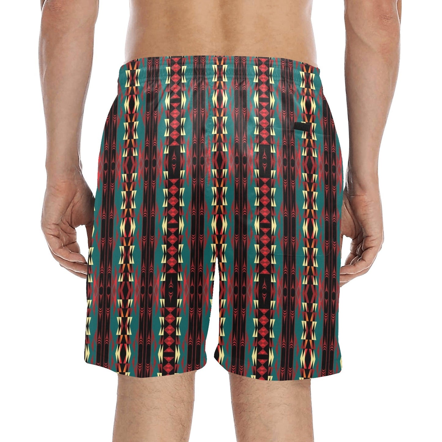 In Ones Element Teal Men's Mid-Length Beach Shorts