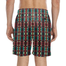 Load image into Gallery viewer, In Ones Element Teal Men&#39;s Mid-Length Beach Shorts
