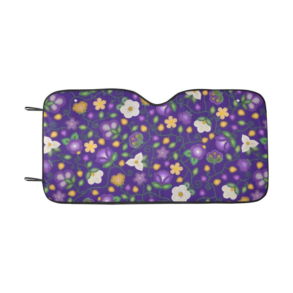 Midnight Moss Bloom Car Sun Shade