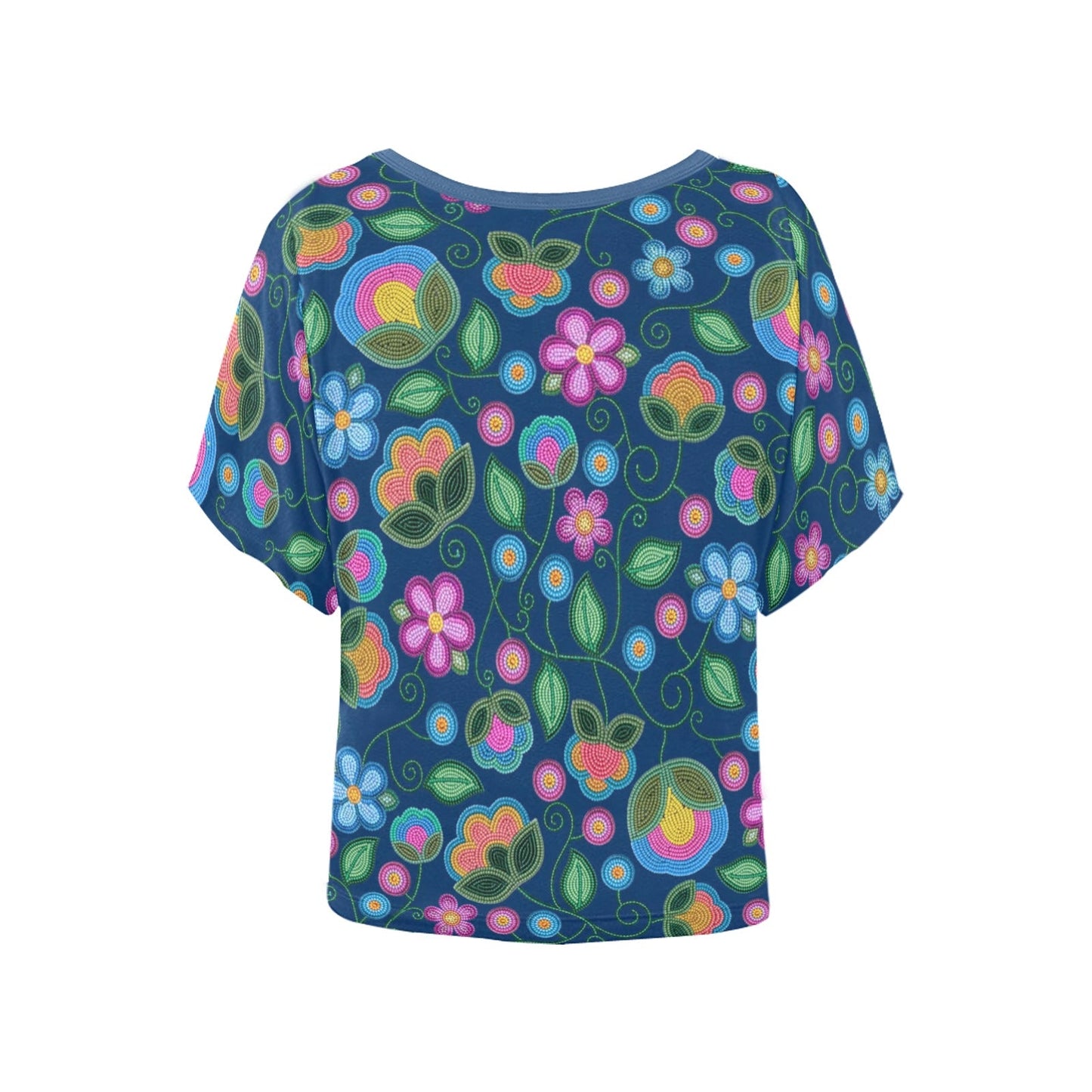 Turquoise Sunbeam Blue Batwing Blouse