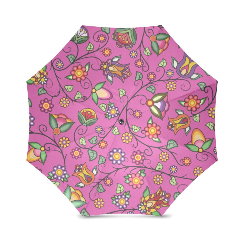 Heartbeat Petals Pink Foldable Umbrella