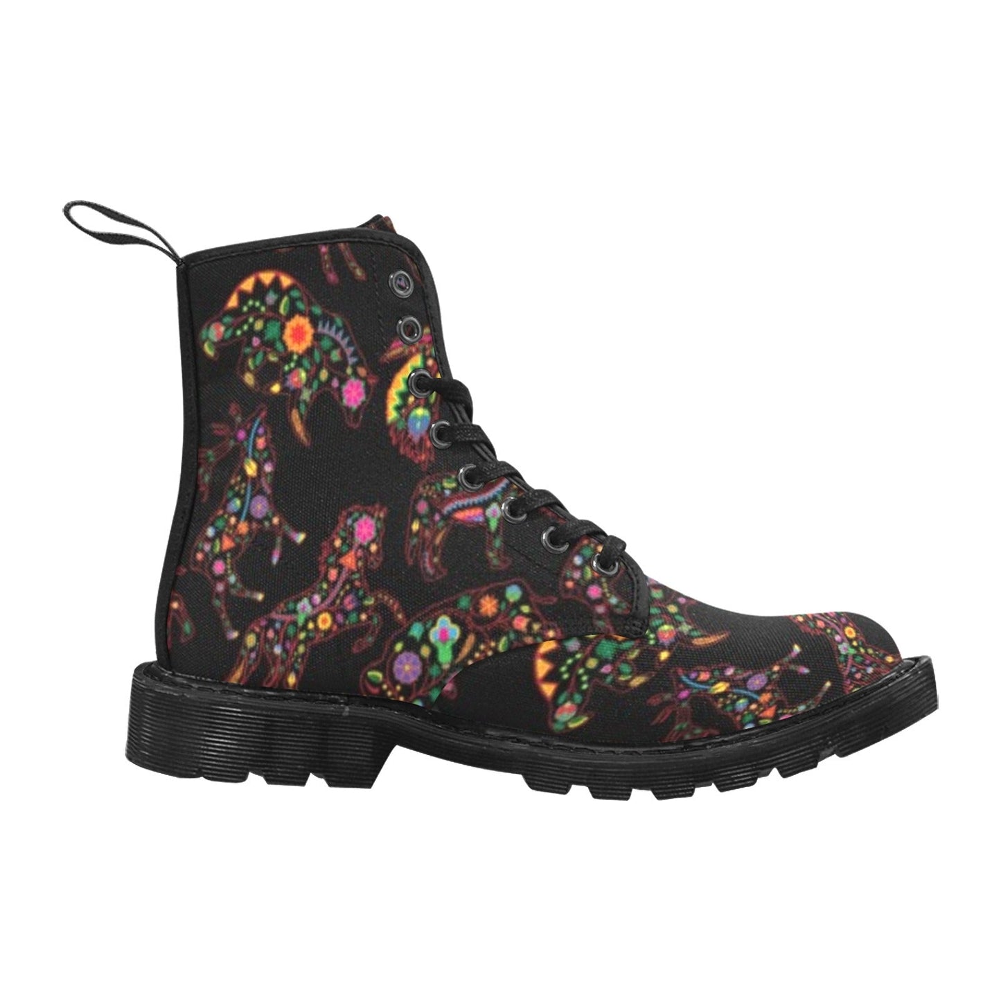 Neon Floral Animals Boots for Men