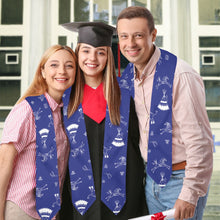 Load image into Gallery viewer, Ledger Dables Blue Graduation Stole
