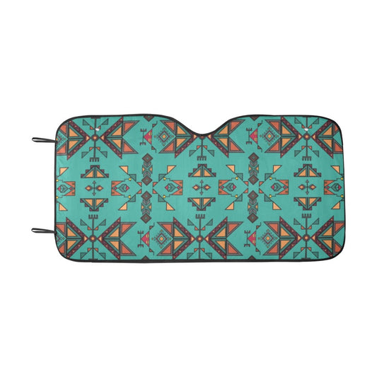 Arrow dawn Turquoise Car Sun Shade 55"x30"