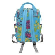 Load image into Gallery viewer, Beaded Nouveau Lime Multi-Function Diaper Backpack/Diaper Bag
