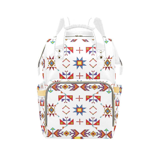 Scattered Generations White Multi-Function Diaper Backpack