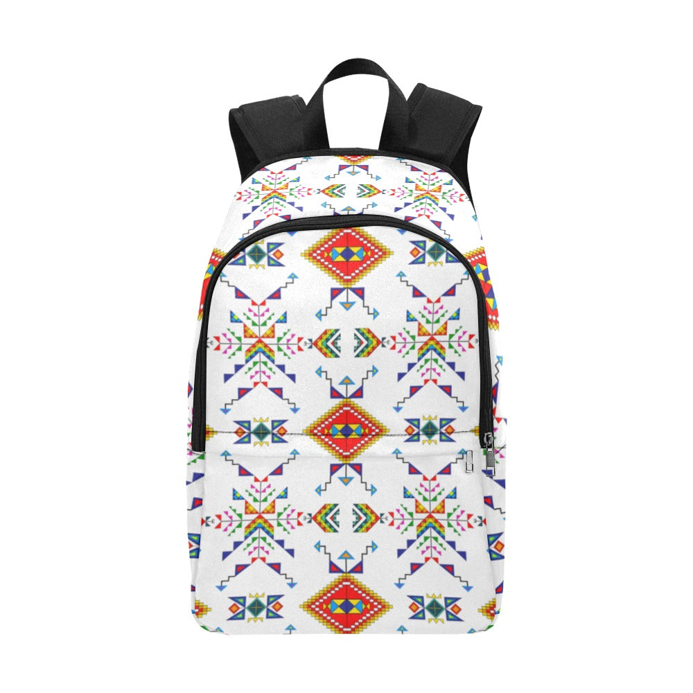 Buffalo Jump White Backpack